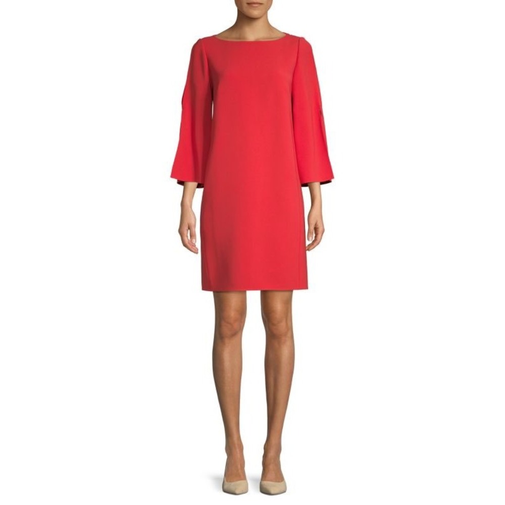 Lafayette 148 New York Coral‎ Red
Candace Shift Dress L